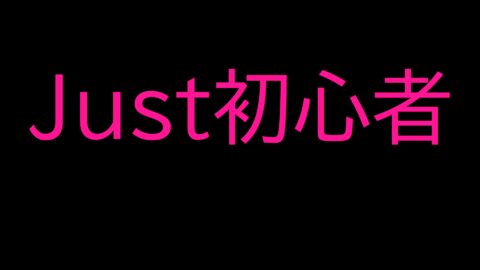Just初心者
