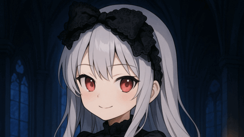 白髪赤眼ロリ